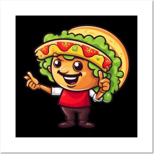 kawaii Taco  T-Shirt cute potatofood funny Posters and Art